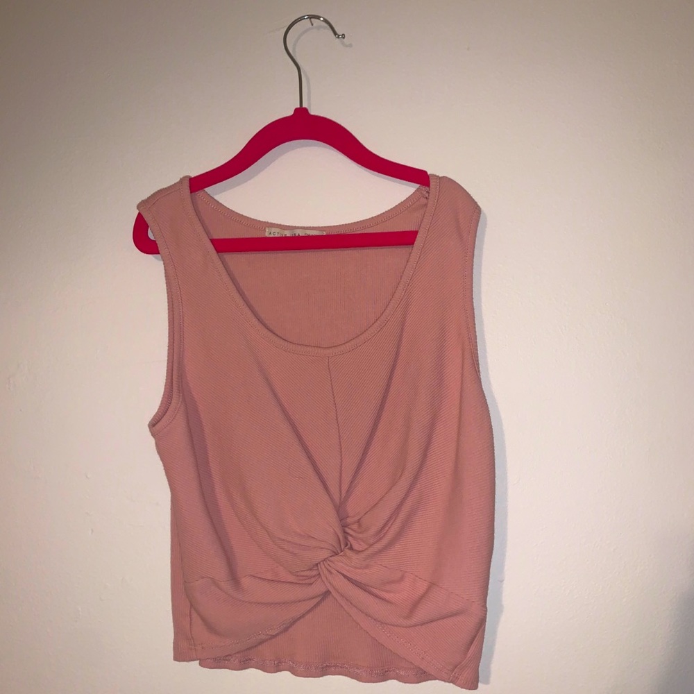 Mauve cropped tank